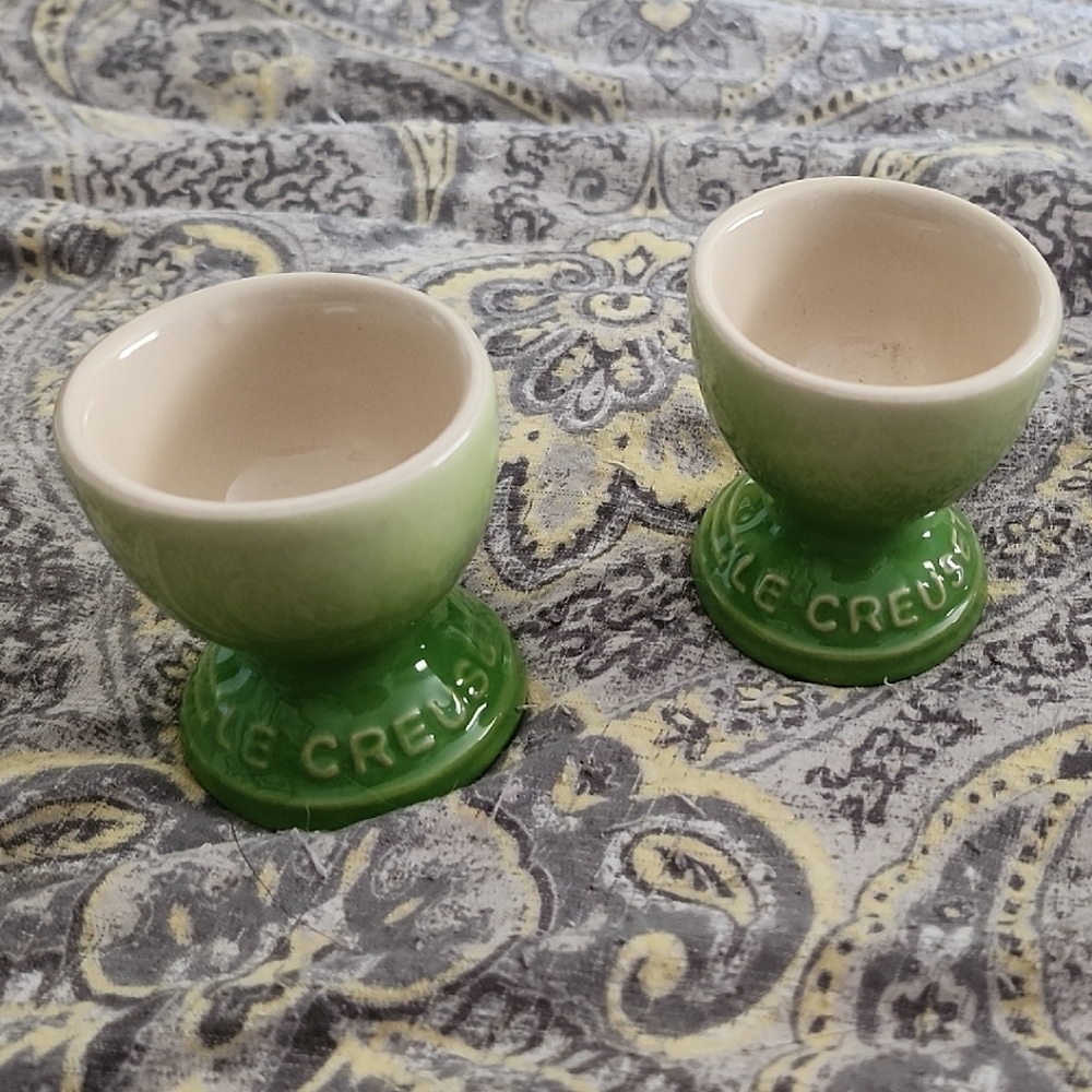 Le Creuset Green Egg Cups